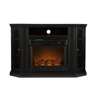 SEI Claremont Convertible Media Electric Fireplace, Black   Gel Fuel Fireplaces
