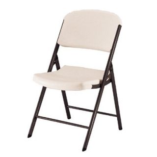 Folding Chair: Lifetime Heavy Duty Folding Chair  Almond (4 Pack)