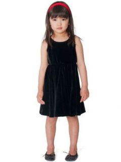 American Apparel Kids Stretch Velvet Skater Dress: Playwear Dresses: Clothing