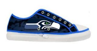 Seattle Seahawks Team Logo Lady's Nonslip Canvas Shoes: Shoes
