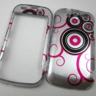 Hard Phone Cases Covers for Htc My Touch 4g T Mobile (Not the Slider) Pink Black Polka Dots: Cell Phones & Accessories