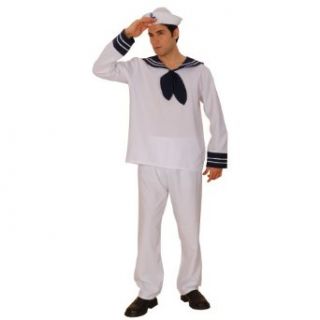 Wicked Costumes South Pacific Sailor Mens Fancy Dress Costume XL: Clothing