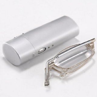 Ultra Compact Design Flip Top Pocket Eyeglasses Case & Clear Vision Folding Reading Glasses +1.50 : Reading Glasses Vision Lenses : Office Products