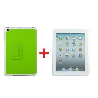 Brightgate LIME GREEN 2 FOLD PU LEATHER MAGNETIC SMART FOLIO STAND CASE FOR APPLE IPAD MINI WITH ONE PIECE SCREEN PROTECTOR: Computers & Accessories