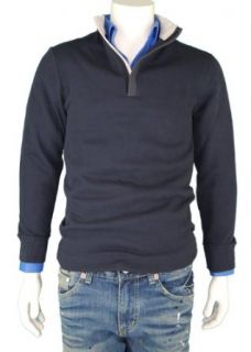 Boss Style Mens Legend Zip Sweater with a Soft Touch and Nice Look Zip Neck Sweaters for Men Navy Blue (X Small) at  Mens Clothing store