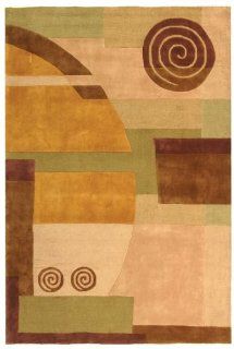 Safavieh RD643A 6 Rodeo Drive Collection Handmade Beige Wool Area Rug 6 Feet by 9 Feet  