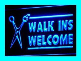 ADV PRO i128 b OPEN WALK INS WELCOME Hair Cut Neon Light Signs  