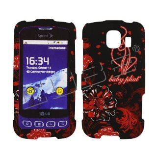 LG LS670 Optimus S   Licensed Baby Phat Snap on Cover Case   Poppys White Glow   Faceplate: Cell Phones & Accessories
