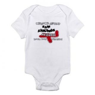 Personalized Sam Airlines Airplane Plane Baby Boy Infant Toddler Kids Shirt, Christmas Collection: Clothing