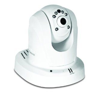 TRENDnet Megapixel PoE Pan, Tilt, Zoom Network Surveillance Camera with 2 Way Audio and Night Vision, TV IP672PI (White) : Dome Cameras : Camera & Photo