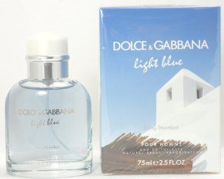 Dolce & Gabbana Light Blue Living in Stromboli Eau de Toilette Spray for Men, 2.5 Fluid Ounce : Perfumes For Men : Beauty