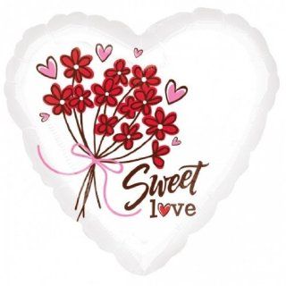 18" Sketchy Love Bouquet Foil Balloon (1 per package): Toys & Games