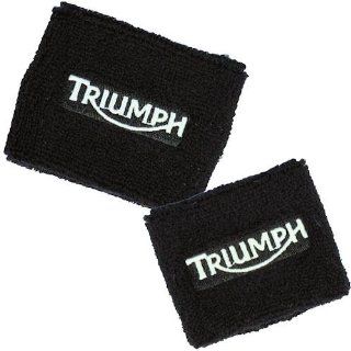 Triumph Black Brake/Clutch Reservoir Sock Cover Set Fits DAYTONA, 600, 650, 675: Automotive