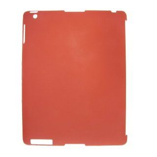 Clear Red Anti glare Hard Plastic Back Shell Guard for Apple iPad 2 3: Cell Phones & Accessories
