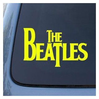 The BEATLES Band Logo   6" YELLOW  Vinyl Decal WINDOW Sticker   NOTEBOOK, LAPTOP, WALL, WINDOWS, ETC.: Automotive