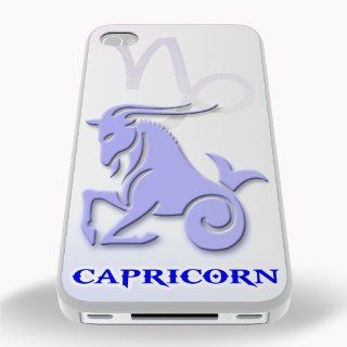 Zodiac Star Sign Capricorn iPhone 5 / 5s Printed White Hard Case Cover: Cell Phones & Accessories