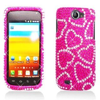 Aimo Wireless SAMT679PCDI069 Bling Brilliance Premium Grade Diamond Case for Samsung Exhibit II 4G/Galaxy Exhibit 4G T679   Retail Packaging   Hot Pink: Cell Phones & Accessories