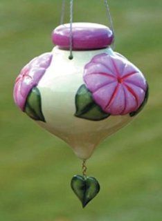 Bird Brain Ceramic LeFleur Morning Glory Hummingbird Feeder (Discontinued by Manufacturer) : Patio, Lawn & Garden
