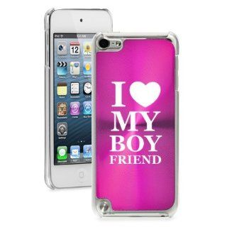 Apple iPod Touch 5th Generation Hot Pink 5B681 hard back case cover Love My Boyfriend: Cell Phones & Accessories