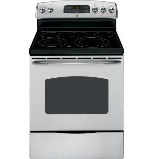 GE JB655STSS 30" Stainless Steel Electric Smoothtop Range: Appliances