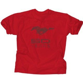 Genuine Ford Men's Mustang 50 Years 50th Anniversary Tee Shirt   Red  Size 2XL Automotive