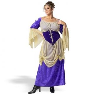 Adult Women's Plus Size Renaissance Gypsy Costume 2X: Clothing