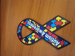 Autism Awareness Magnet Small 4" Donations to Autism Car or Refrigerator NEW: Kitchen & Dining