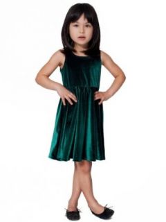 American Apparel Kids Stretch Velvet Skater Dress: Playwear Dresses: Clothing