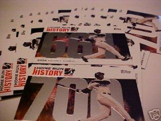 2006 Topps Barry Bonds HomeRun History Complete Set (48 Cards)   Highlights Every Bonds HomeRun #661 712 Set includes 2 Shortprinted Foil Card #'s 661 & 700. Set is shipped in protective display album: Sports Collectibles