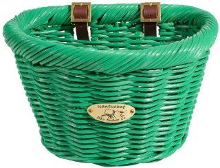 Nantucket Limited Edition Cruiser D Shape Basket, Emerald : Bike Baskets : Sports & Outdoors