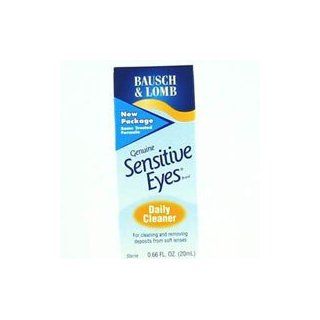 1225018 PT# 513325 Sensitive Eyes Cleaner Contact Lens Daily 20mL in Bottle Daily Ea Made by Bausch & Lomb Pharm. Div: Industrial & Scientific