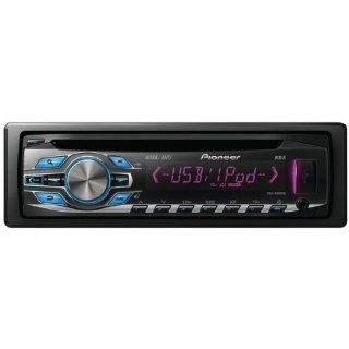 Pioneer DEH 3400UB CD Receiver with LCD Display, Color Customization, and USB Direct Control for iPod/iPhone : Vehicle Receivers : Car Electronics