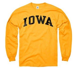 Iowa Hawkeyes Youth Gold Arch Long Sleeve T Shirt  Sports Fan T Shirts  Sports & Outdoors