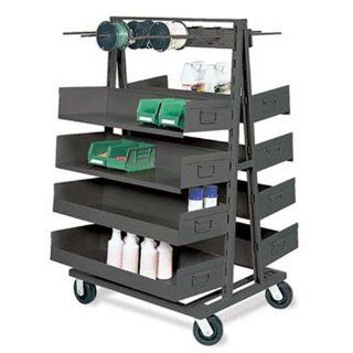 Valley Craft F81815A2 Heavy Duty Double Sided A Frame, 2500 lbs Load Capacity, 38" Width x 63" Height x 40" Depth Science Lab Storage Racks