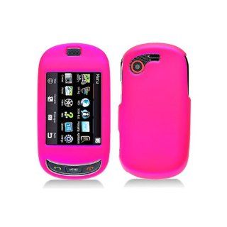 Hot Pink Hard Cover Case for Samsung Gravity Touch SGH T669 Cell Phones & Accessories