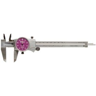 Mitutoyo 505 675 56 Dial Caliper, Stainless Steel, Black Face, 0 6" Range, +/ 0.001" Accuracy, 0.001" Resolution: Industrial & Scientific