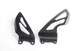 CARBON FIBER HEEL PLATES TRIUMPH DAYTONA 675 2006 2008 Automotive