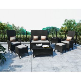 dCOR design Cascade 7 Piece Lounge Seating Group with Cushions