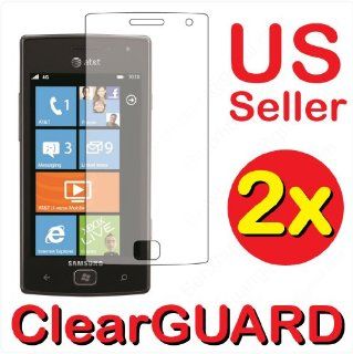 2x Samsung Focus Flash SGH i677 Premium Clear LCD Screen Protector Cover Guard Shield Protective Film Kit (2 Pieces): Cell Phones & Accessories