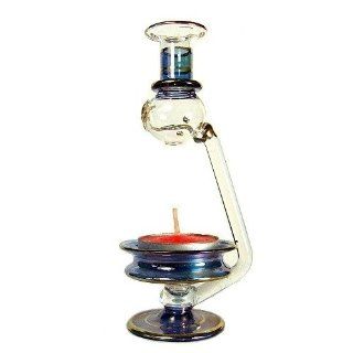 Egyptian Hand Blown Glass Aromatherapy Scented Oil Burner, Blue Oasis Pool : Everything Else
