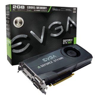EVGA GeForce GTX 680 2048MB GDDR5, DVI, DVI D, HDMI, DisplayPort, 4 way SLI Ready Graphics Card Graphics Cards 02G P4 2680 KR: Electronics