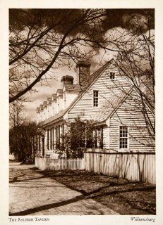 1947 Photogravure Raleigh Tavern Williamsburg Virginia Colonial America Dormer   Original Photogravure   Prints