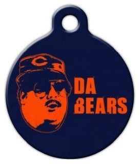 Da Bears   Chicago Bears   Custom Pet ID Tag for Dogs and Cats   Dog Tag Art   LARGE SIZE : Pet Identification Tags : Pet Supplies