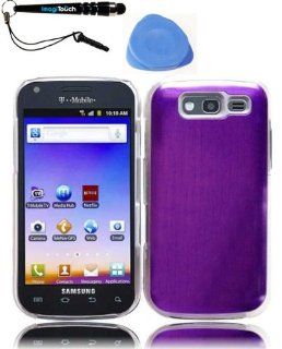 IMAGITOUCH(TM) 3 Item Combo Samsung Blaze 4G T769 Metal Cover   Purple (Stylus pen, Pry Tool, Phone Cover): Cell Phones & Accessories
