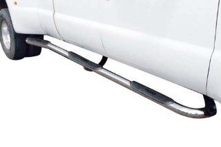 Big Country Truck Accessories 375234 3 in. Round Dually Kickout Side Bars; Polished;: Automotive