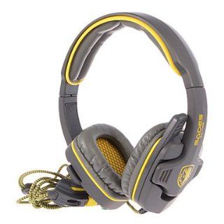 RayShop   SADES SA 708(SKULL) 3.5mm 7.1 Sound Effect Over Ear Gaming Headphone with Mic and Remote for PC : Sports & Outdoors