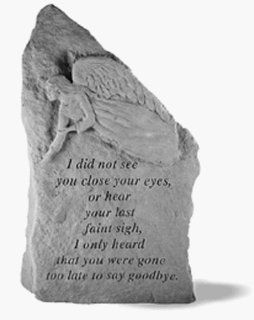 Too Late To Say Good Bye Memorial Stone Totem : Outdoor Decorative Stones : Patio, Lawn & Garden