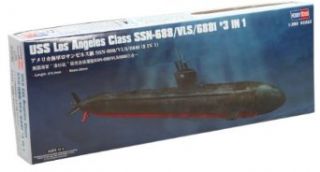 Hobby Boss USS Los Angeles Class SSN 688/VLS/688I 3 in 1 Boat Model Building Kit: Toys & Games