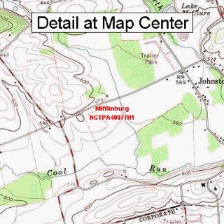 USGS Topographic Quadrangle Map   Mifflinburg, Pennsylvania (Folded/Waterproof) : Outdoor Recreation Topographic Maps : Sports & Outdoors