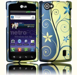 Royal Swirl Design Hard Case Cover for LG Optimus M+ MS695: Cell Phones & Accessories